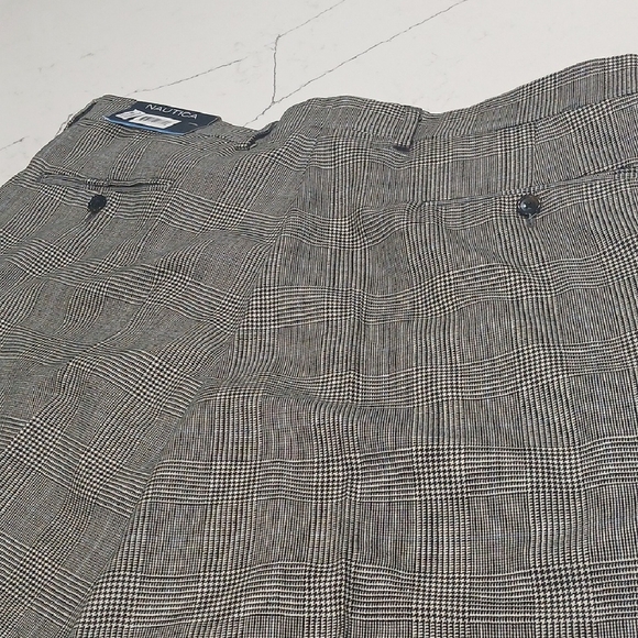 Nautica Black and White Houndstooth Trousers For Mens Sz40x30 It Has A Deffect - Picture 7 of 12